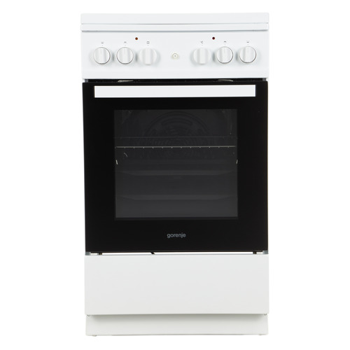 Газовая плита Gorenje KN5142WF-B, электрическая духовка, чугун, белый