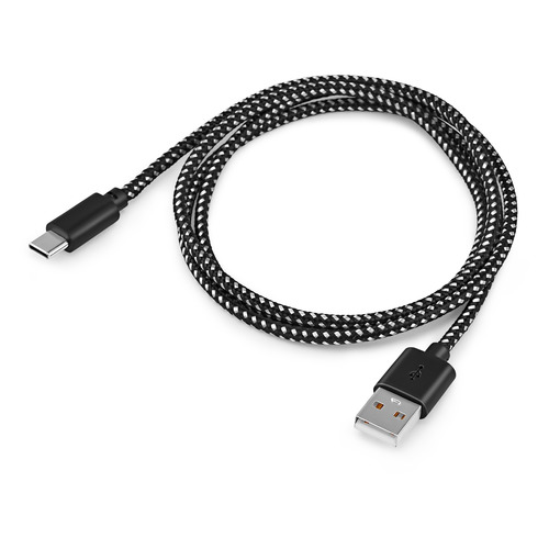 Кабель Buro Braided, USB Type-C (m) - USB (m), 1м, 2.4A [bhp ret typec1]