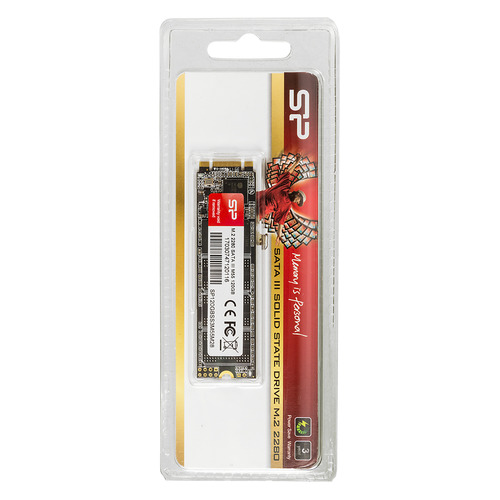 SSD накопитель Silicon Power M-Series SP120GBSS3M55M28 120ГБ, M.2 2280, SATA III