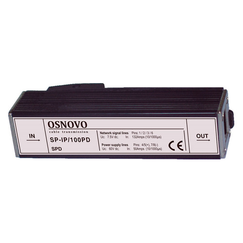 Грозозащита OSNOVO SP-IP/100PD, черный