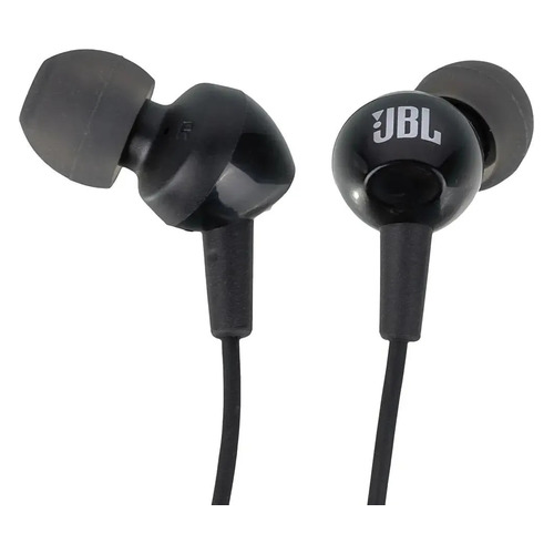 Гарнитура JBL C100SI, 3.5 мм, вкладыши, черный [jblc100siublk]