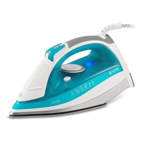 Утюг Vitek VT-1264 W, 2400Вт, белый [1264-vt-01]