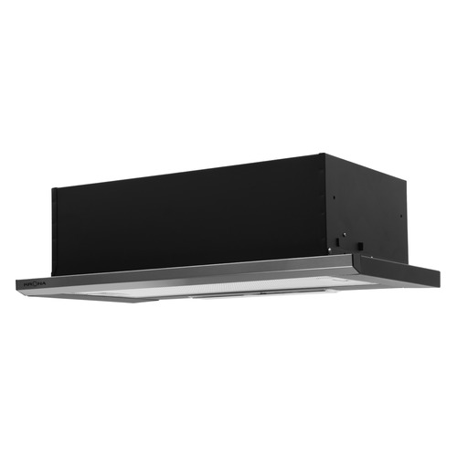 Встраиваемая вытяжка Krona Kamilla 600 slim 2 motors, управление кнопочное, черный/нержавеющая сталь [20960]