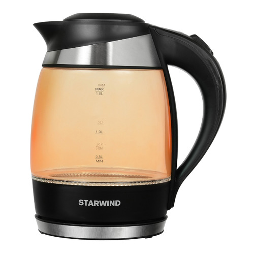Чайник электрический StarWind SKG2212, 2200Вт, оранжевый и черный