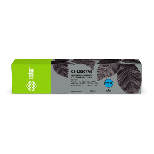 Картридж Cactus 973XL, 973XL, черный / CS-L0S07AE