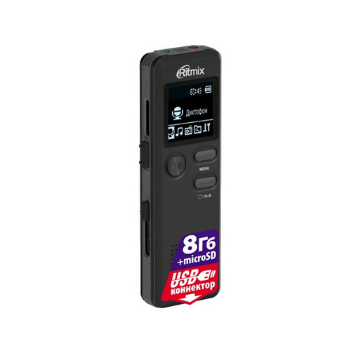 Диктофон Ritmix RR-610 8 Gb, черный
