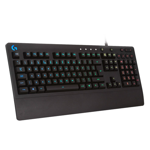 Клавиатура Logitech G213 Prodigy RGB, USB, c подставкой для запястий, черный [920-008092]