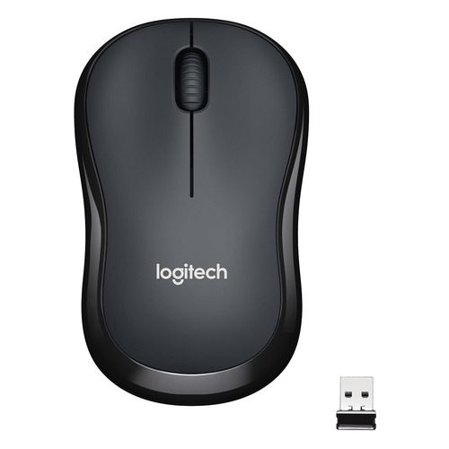 Мышь Logitech M220, оптическая, беспроводная, USB, темно-серый [910-004878]