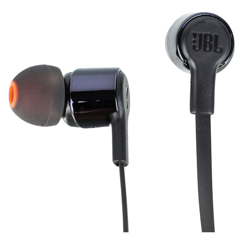 Гарнитура JBL Tune 210, 3.5 мм, вкладыши, черный [jblt210blk]