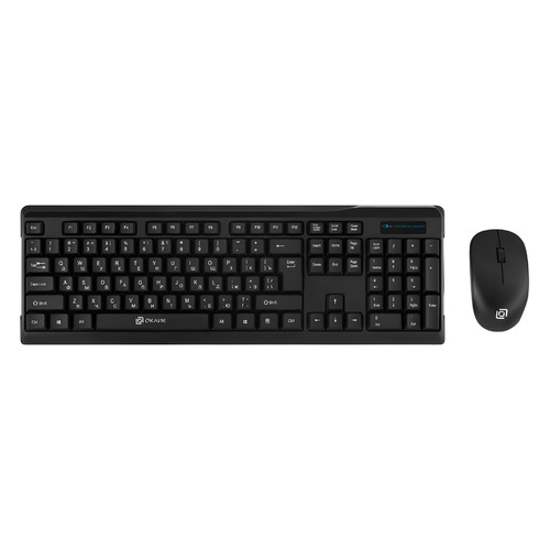 Комплект (клавиатура+мышь) Oklick 230M, USB, беспроводной, черный [412900]