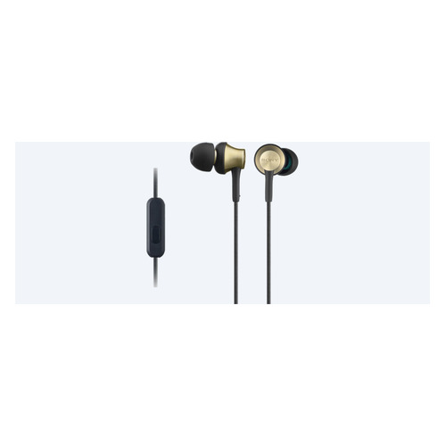 Гарнитура Sony MDR-EX650AP, 3.5 мм, вкладыши, золотистый/черный [mdrex650apt.ce7]