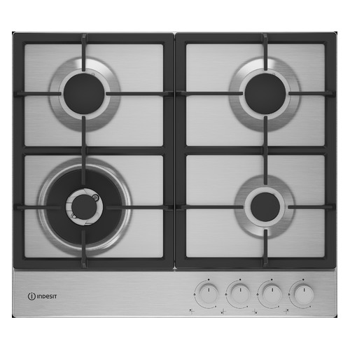 Варочная панель Indesit THP 642 W/IX/I RU, независимая, нержавеющая сталь