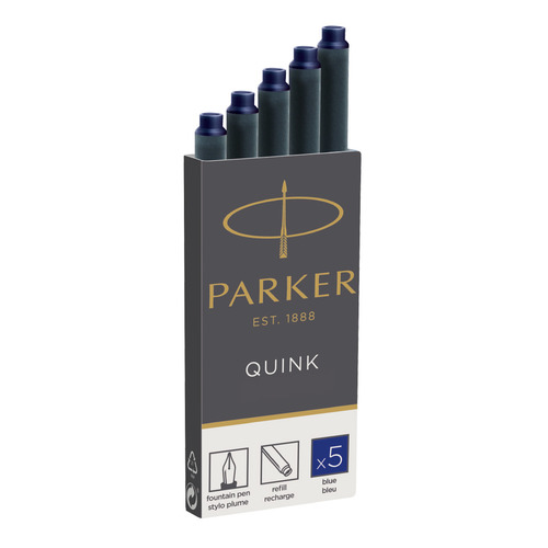 Картридж Parker Quink Z11 (1950384) синие чернила для ручек перьевых (5шт)