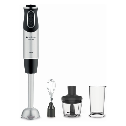 Блендер Moulinex Quickchef DD655832, погружной, черный/серебристый