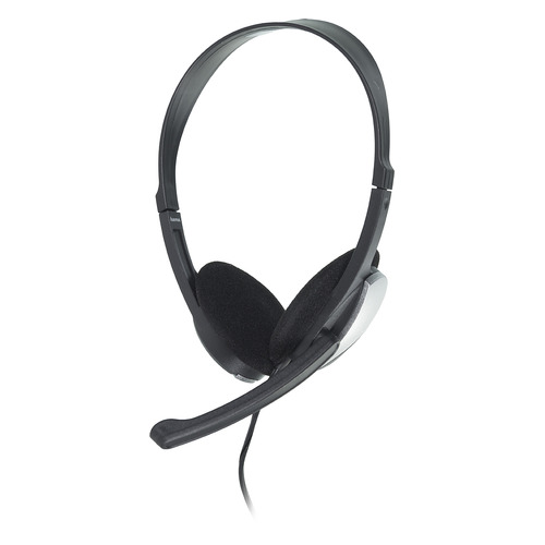 Гарнитура HAMA Essential HS-P100, для компьютера, накладные, черный [00139900]