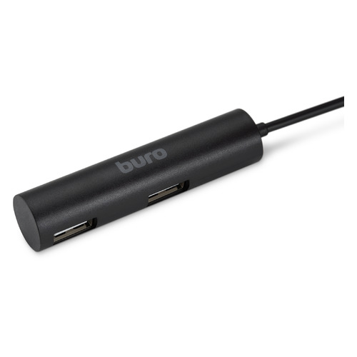 Хаб (разветвитель) Buro BU-HUB4-0.5R-U2.0, черный