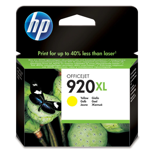 Картридж HP 920XL, желтый / CD974AE
