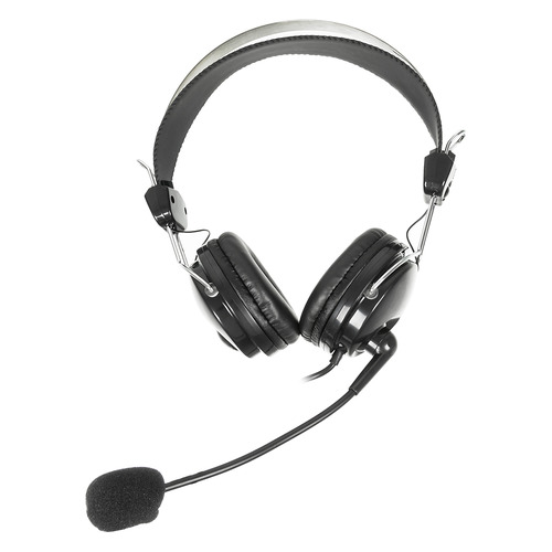 Гарнитура A4TECH HS-7P, для компьютера, накладные, черный