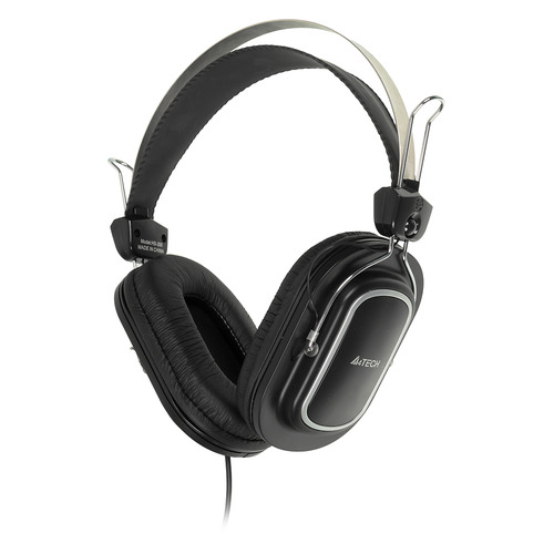 Гарнитура A4TECH HS-200, для компьютера, мониторные, черный