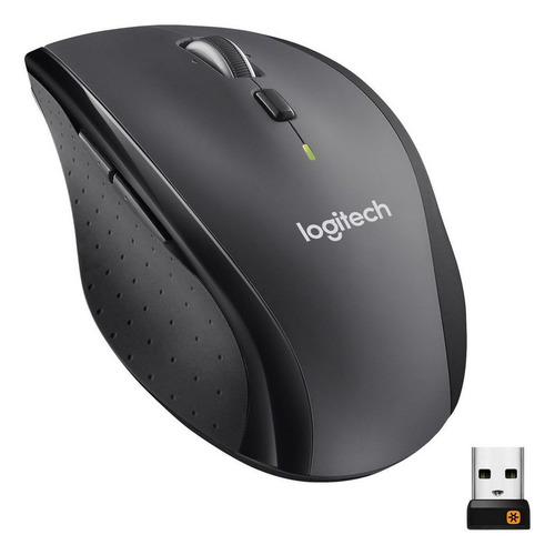 Мышь Logitech M705, лазерная, беспроводная, USB, серебристый и черный [910-001949]