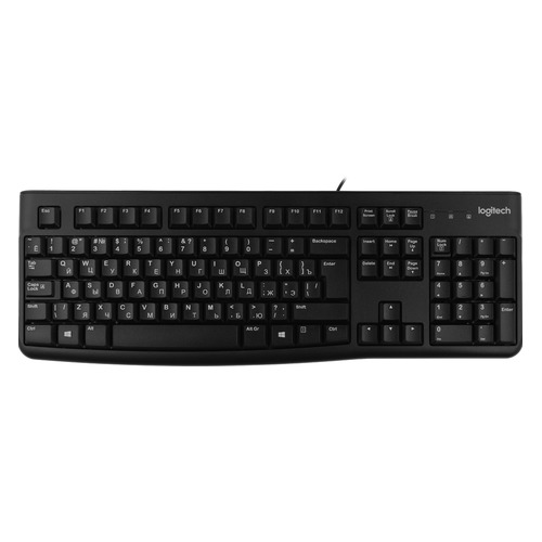 Клавиатура Logitech K120 for business, USB, черный [920-002522]