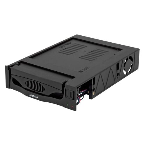 Mobile rack (салазки) для HDD AgeStar MR3-SATA(S)-1F, черный