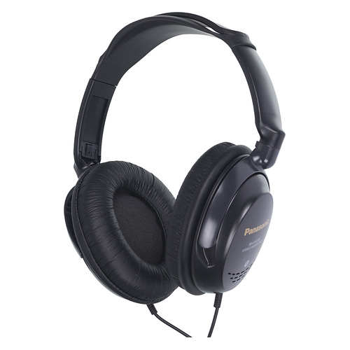 Наушники Panasonic RP-HTF295E, 3.5 мм, мониторные, черный [rp-htf295e-k]
