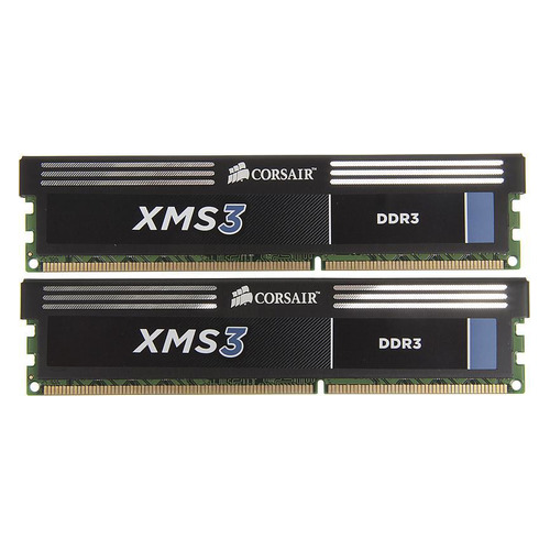 Модуль памяти Corsair XMS3 CMX8GX3M2A1600C9 DDR3 - 2x 4ГБ 1600, DIMM, Ret