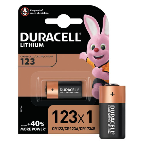 CR123A Батарейка Duracell Ultra CR17345, 1 шт