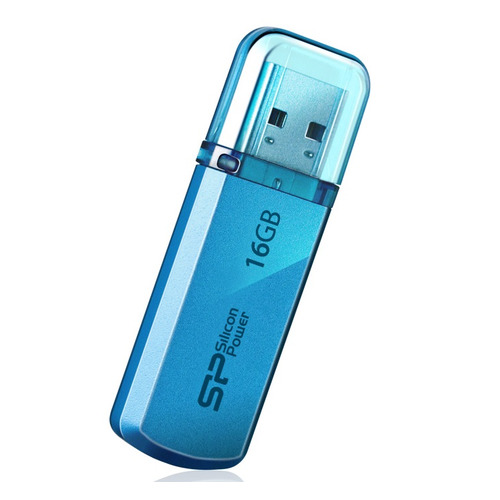 Флешка USB Silicon Power Helios 101 16ГБ, USB2.0, синий [sp016gbuf2101v1b]