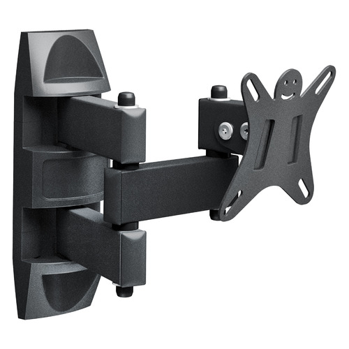 Кронштейн для телевизора Holder LCDS-5039, 10-26", настенный, поворот и наклон, металлик [lcds-5039 metallic]