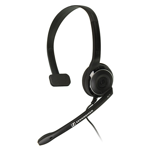 Гарнитура Sennheiser PC 7, для контактных центров, накладные, черный [504196]