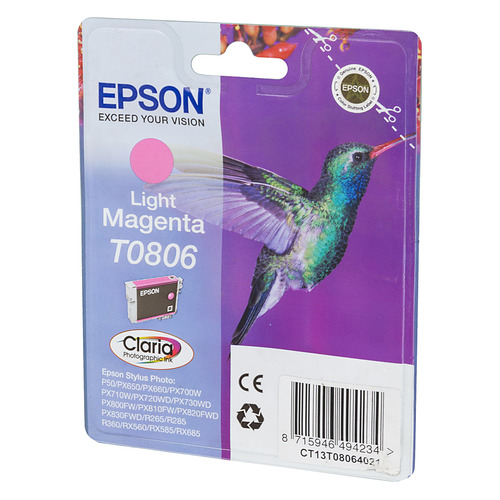 Картридж Epson T0806, светло-пурпурный / C13T08064011