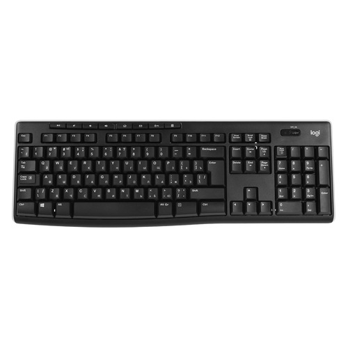 Клавиатура Logitech K270, USB, Радиоканал, черный + белый [920-003757]