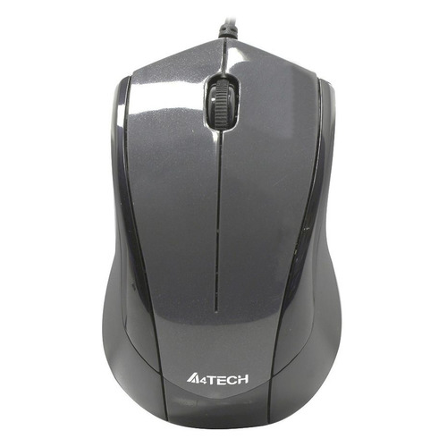 Мышь A4TECH V-Track Padless N-400, оптическая, проводная, USB, серый [n-400-1]