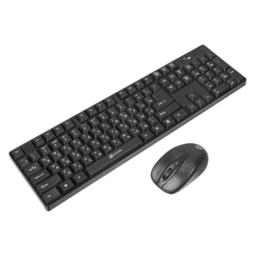 Комплект (клавиатура+мышь) Oklick 210M, USB, беспроводной, черный [612841]