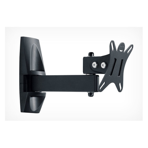 Кронштейн для телевизора Holder LCDS-5004, 10-26", настенный, поворот и наклон, металлик [lcds-5004 metallic]