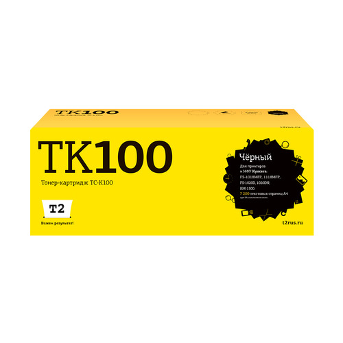 Картридж T2 TK-100, черный / TC-K100