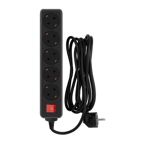 Сетевой фильтр PC PET AP01006-3-B, 3м, черный