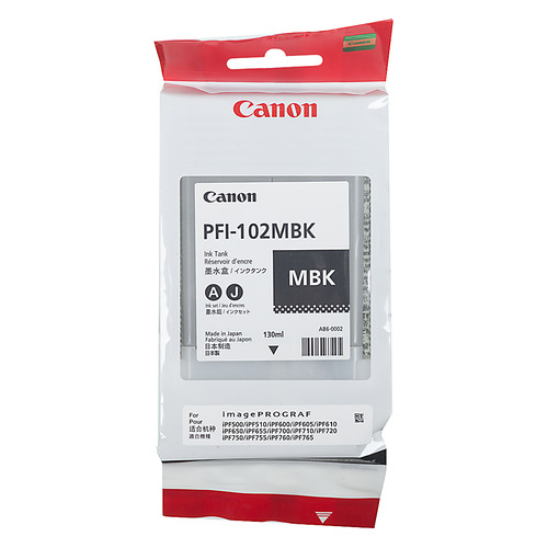 Картридж Canon PFI-102MBK, черный матовый / 0894B001