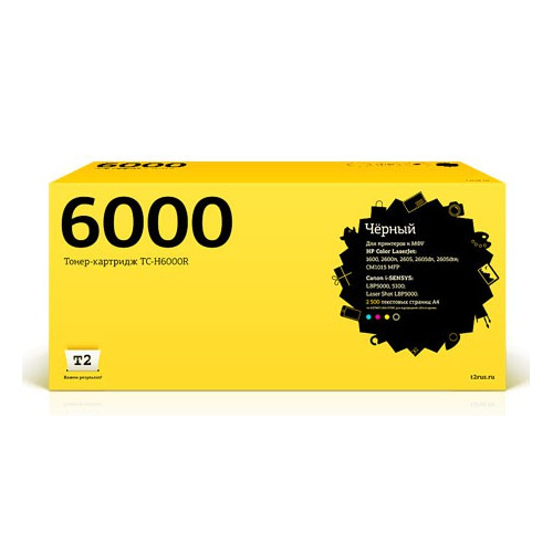 Картридж T2 Q6000A, черный / TC-H6000R