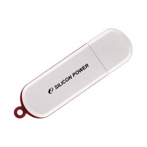 Флешка USB Silicon Power LuxMini 320 64ГБ, USB2.0, белый [sp064gbuf2320v1w]