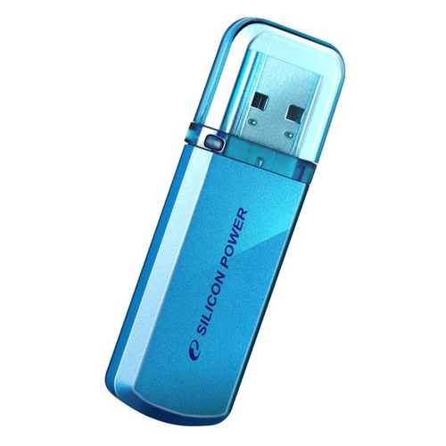 Флешка USB Silicon Power Helios 101 64ГБ, USB2.0, синий [sp064gbuf2101v1b]