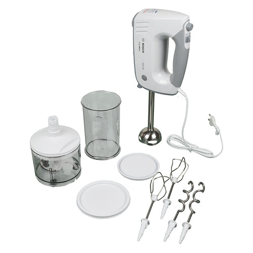 Миксер Bosch MFQ36480, ручной, белый и серый