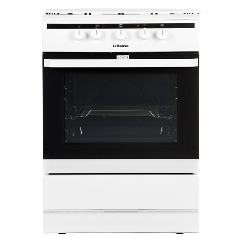Газовая плита Hansa FCMW63000, электрическая духовка, сталь, белый