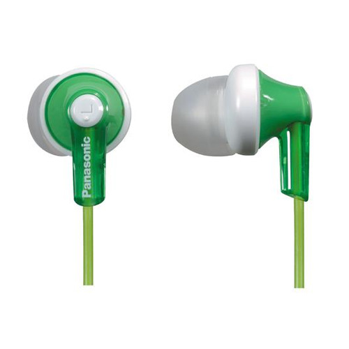 Наушники Panasonic RP-HJE118GU, 3.5 мм, вкладыши, зеленый [rp-hje118gug]