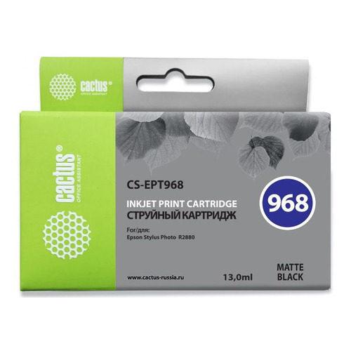 Картридж Cactus CS-EPT968, черный матовый / CS-EPT968