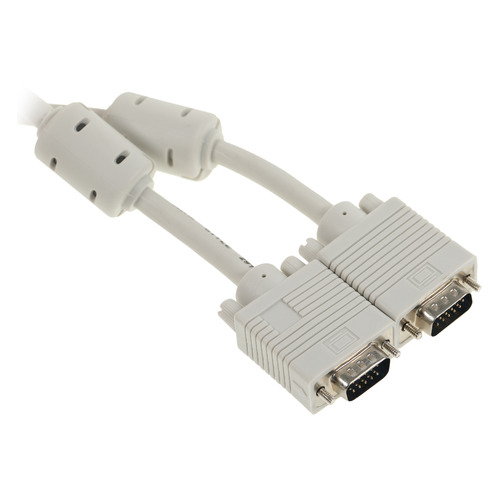 Кабель SVGA NingBo CAB016S-10F, VGA (m) - VGA (m), ферритовый фильтр , 3м, белый