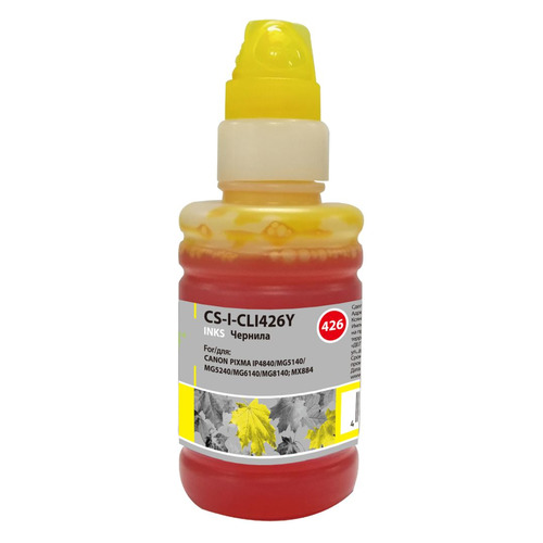 Чернила Cactus CS-I-CLI426Y, для Canon, 100мл, желтый