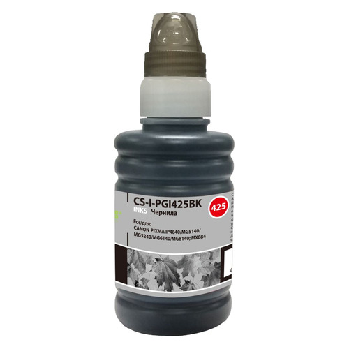 Чернила Cactus CS-I-PGI425BK, для Canon, 100мл, черный